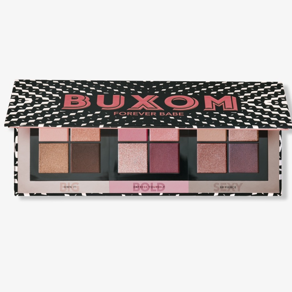 Buxom Forever Babe Eyeshadow Palette - Pink, Brown, and Gold Hues